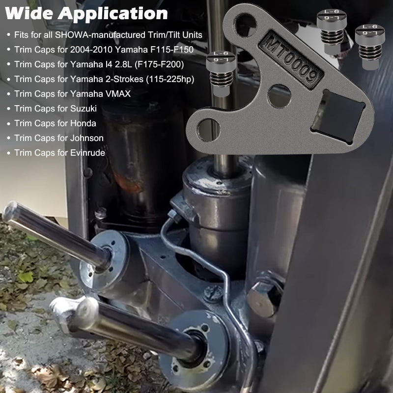 Bonbo Outboard Trim/Tilt Pin Wrench MT0009-35mm x 6mm to Remove Trim/Tilt Caps or Seals on Hydraulic Cylinders, Fits for Showa Yamaha Honda Evinrude Suzuki Johnson Outboards - Image 2